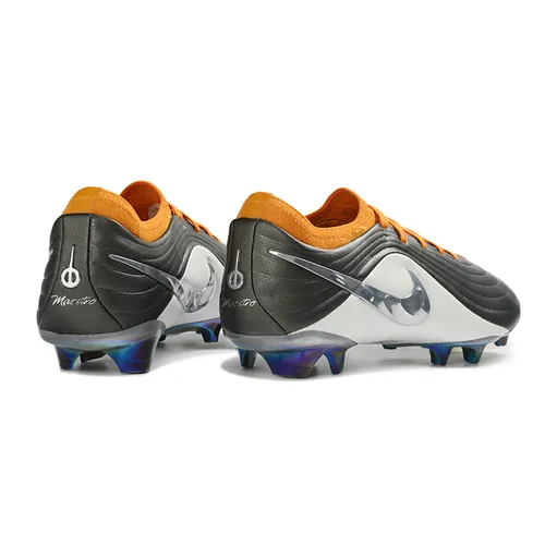 Chuteira Campo Nike Tiempo Maestro Elite FG Cinza e Amarelo