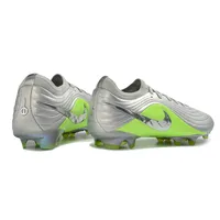 Chuteira Campo Nike Tiempo Maestro Elite FG Prata e Verde - imagem 3