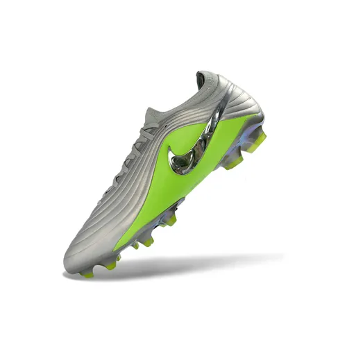 Chuteira Campo Nike Tiempo Maestro Elite FG Prata e Verde