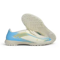 Chuteira Society Adidas F50 Tunit Elite Messi FG Branca, Dourado e Azul - El Ultimo Tango - imagem 6
