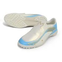 Chuteira Society Adidas F50 Tunit Elite Messi FG Branca, Dourado e Azul - El Ultimo Tango - imagem 4
