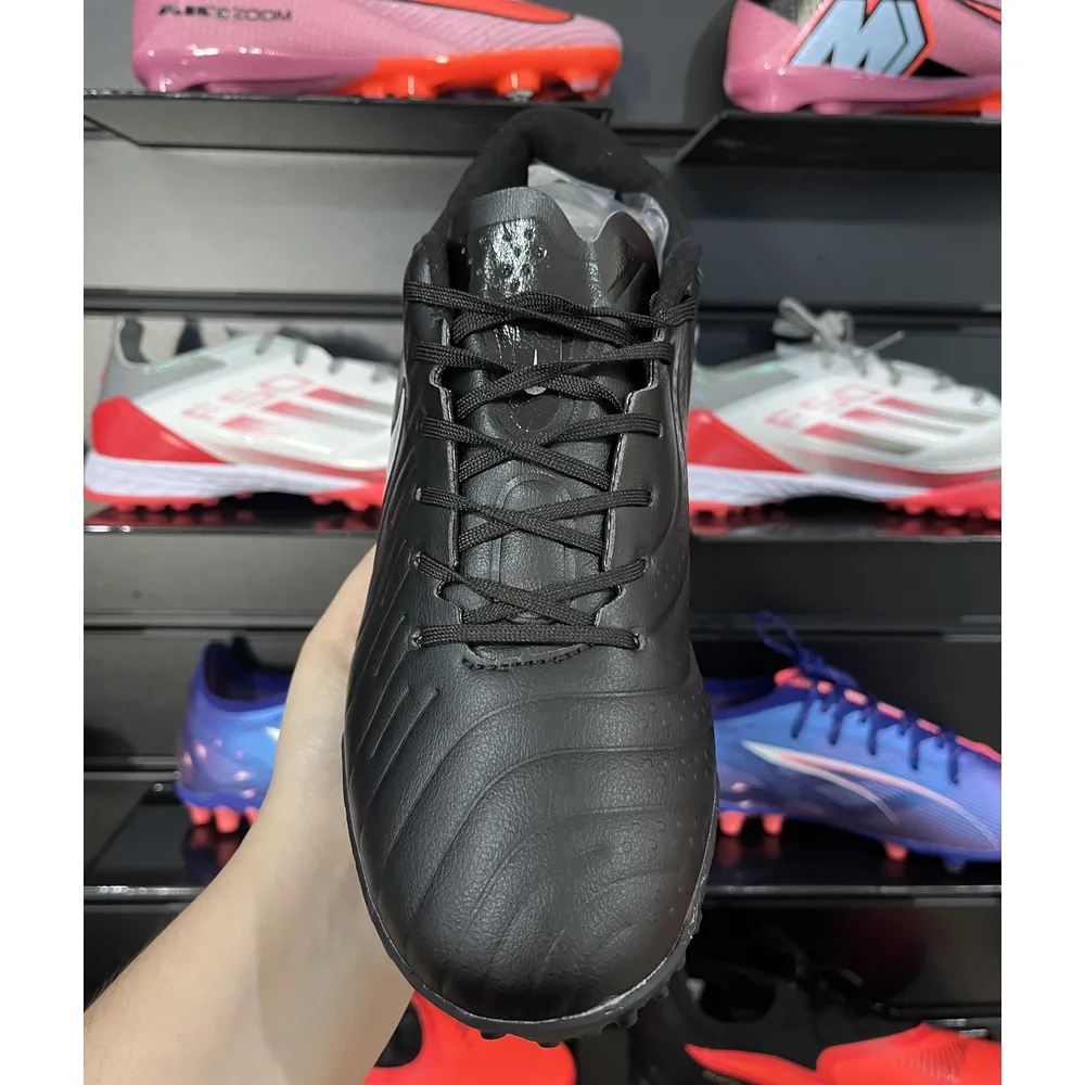 Chuteira Society Nike Tiempo Legend 10 Pro TF Preta e Azul - Pronta Entrega
