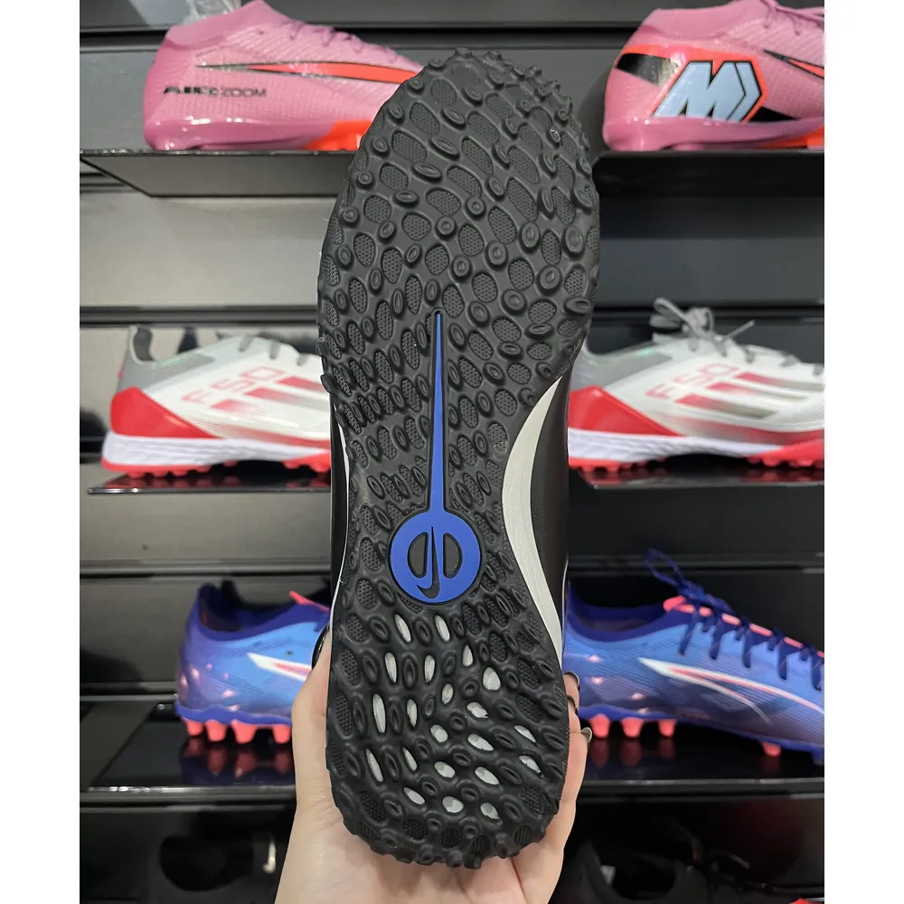 Chuteira Society Nike Tiempo Legend 10 Pro TF Preta e Azul - Pronta Entrega