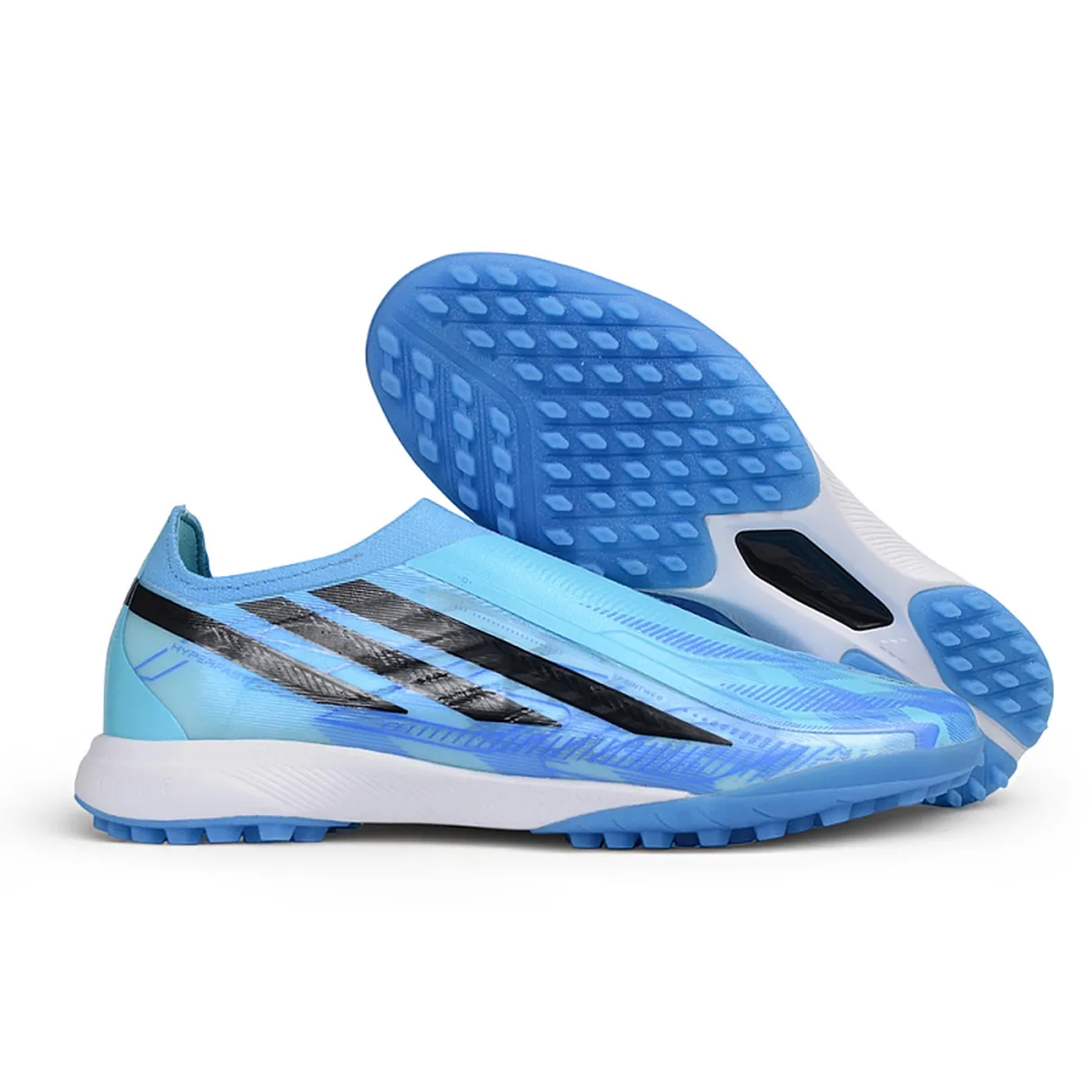 シューズ  F50 HYPERFAST ELITE LL AG 25.5 Chuteira Society adidas F50 Hyperfast Elite LL TF Azul e Preto