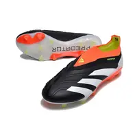Chuteira Campo Adidas Predator LL Elite FG Preta, Laranja e Branco - imagem 2