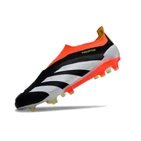 Chuteira Campo Adidas Predator LL Elite FG Preta, Laranja e Branco - imagem 5