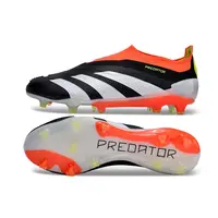 Chuteira Campo Adidas Predator LL Elite FG Preta, Laranja e Branco - imagem 4