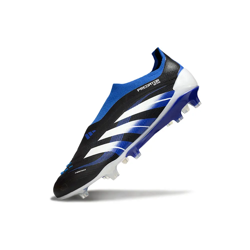 Chuteira Campo Adidas Predator LL Elite FG Preto, Azul e Branco