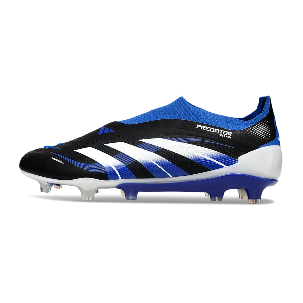 Chuteira Campo Adidas Predator LL Elite FG Preto, Azul e Branco