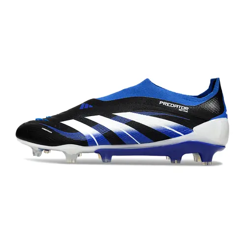 Chuteira Campo Adidas Predator LL Elite FG Preto, Azul e Branco