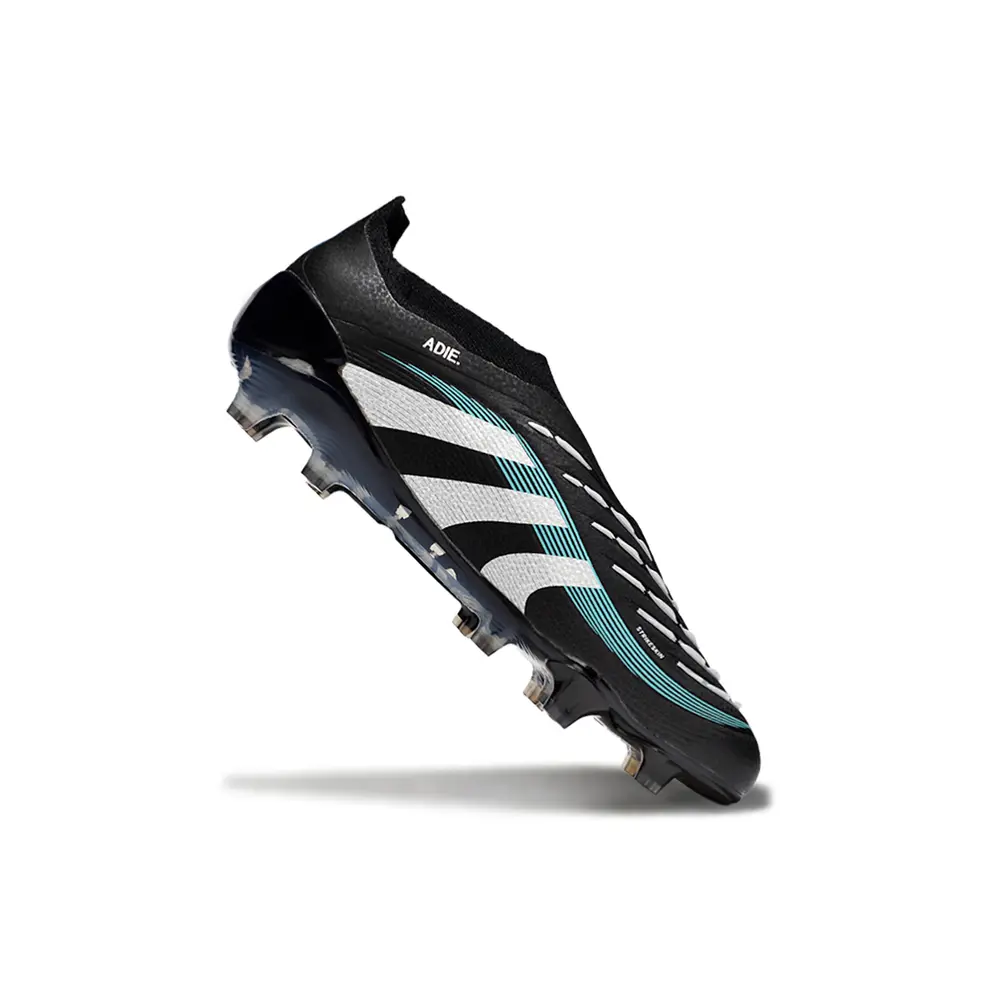 Chuteira Campo Adidas Predator LL Elite FG Preto, Branco e Azul