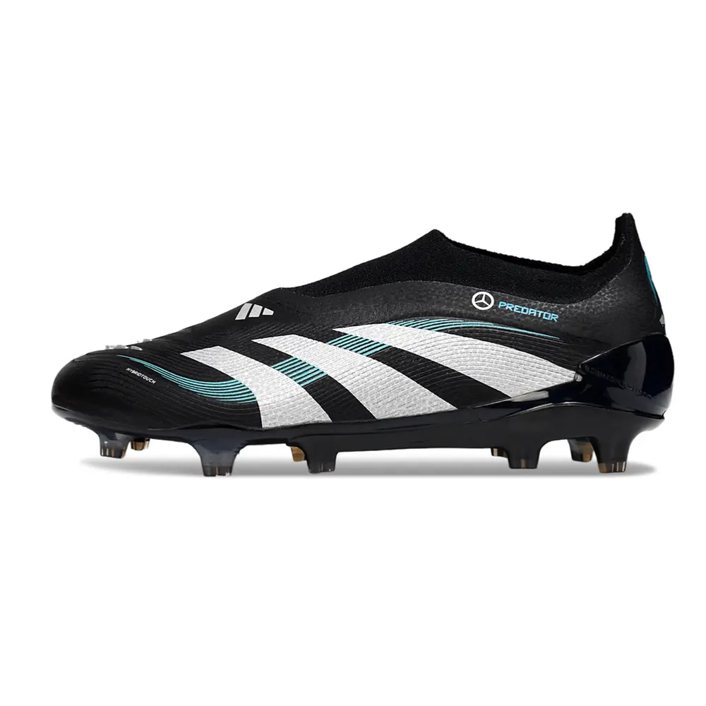 Chuteira Campo Adidas Predator LL Elite FG Preto, Branco e Azul