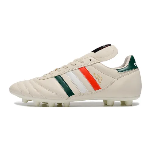 Chuteira Campo Adidas Copa Mundial FG Branca, Verde e Vermelho 