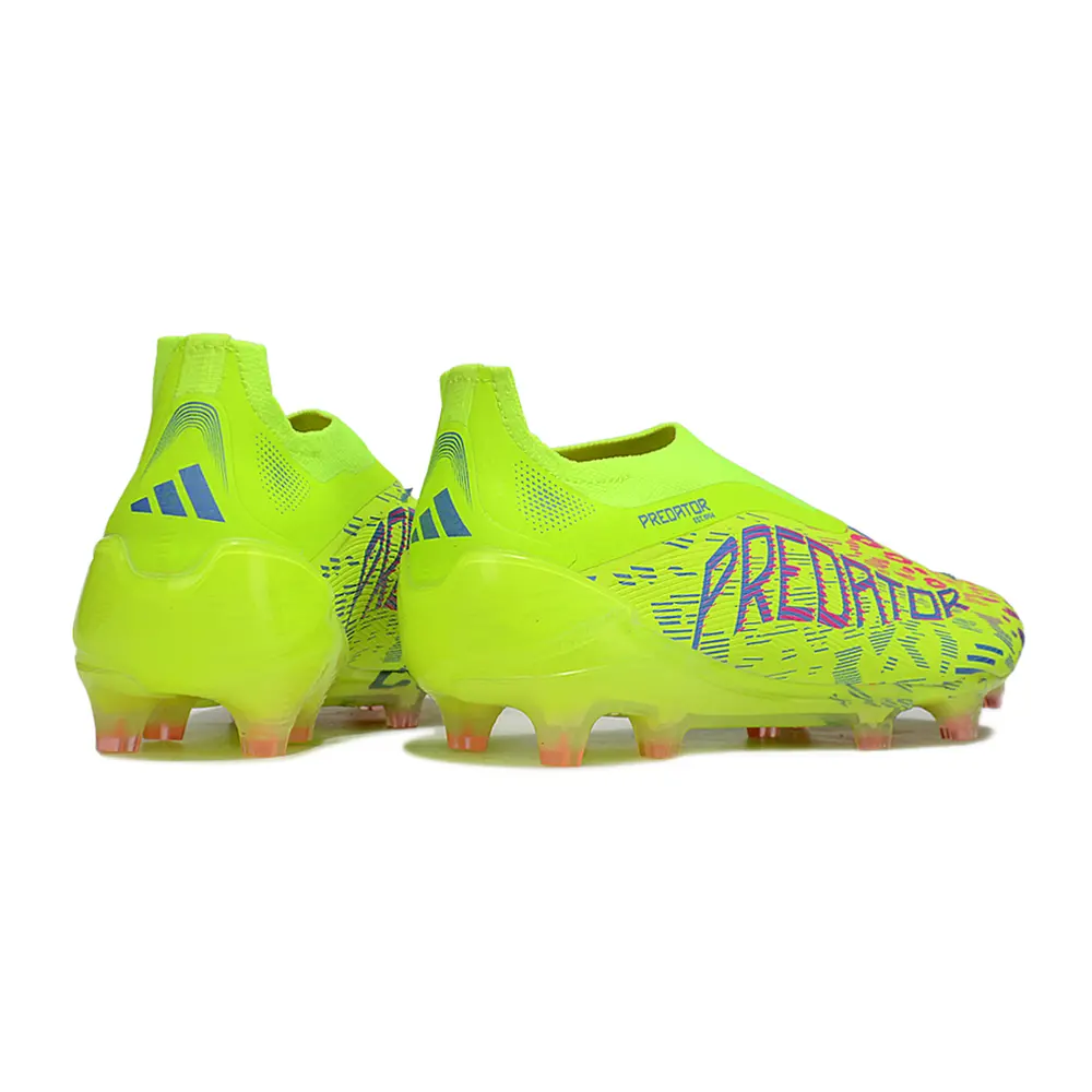 Chuteira Campo Adidas Predator | Elite FG Verde e Rosa