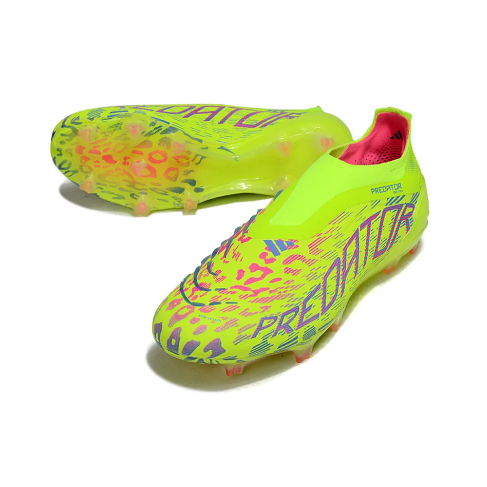 Chuteira Campo Adidas Predator | Elite FG Verde e Rosa
