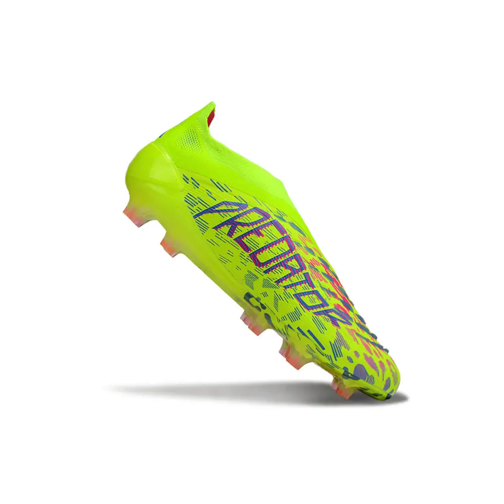 Chuteira Campo Adidas Predator | Elite FG Verde e Rosa