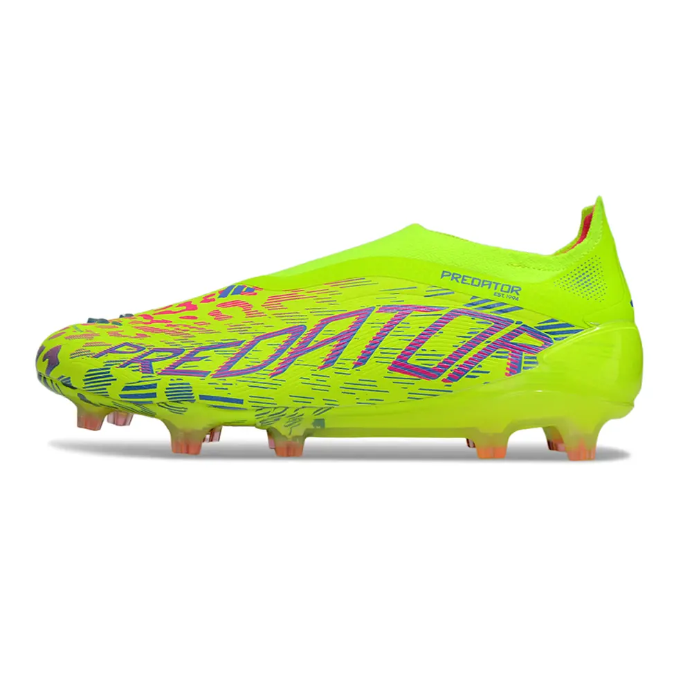 Chuteira Campo Adidas Predator | Elite FG Verde e Rosa