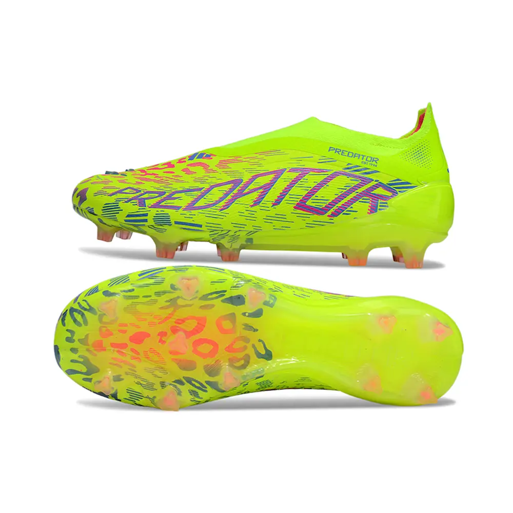Chuteira Campo Adidas Predator | Elite FG Verde e Rosa