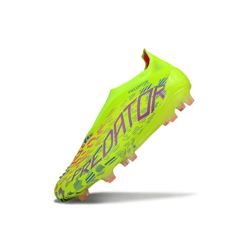 Chuteira Campo Adidas Predator | Elite FG Verde e Rosa