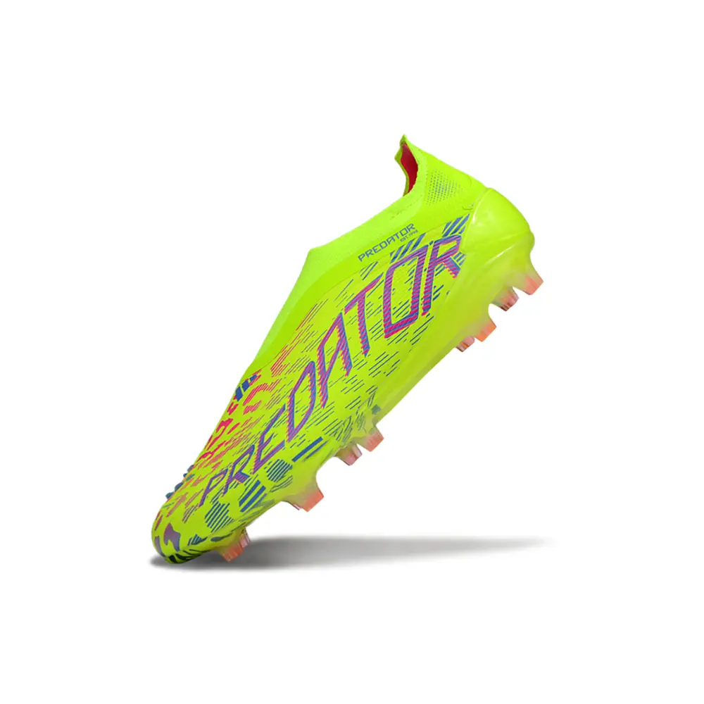 Chuteira Campo Adidas Predator | Elite FG Verde e Rosa