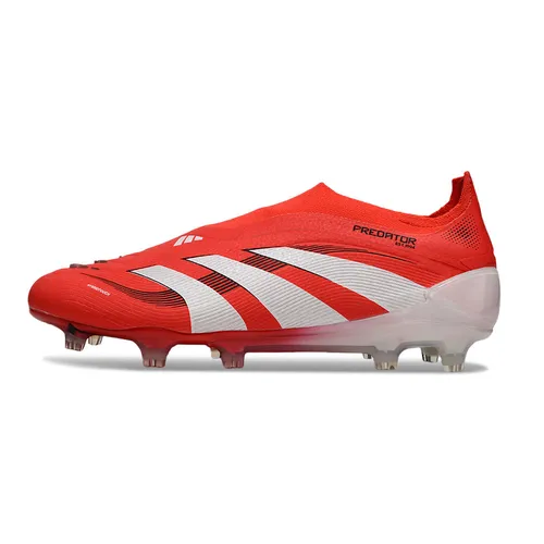 Chuteira Campo Adidas Predator LL Elite FG Vermelha e Branca - Pure Victory