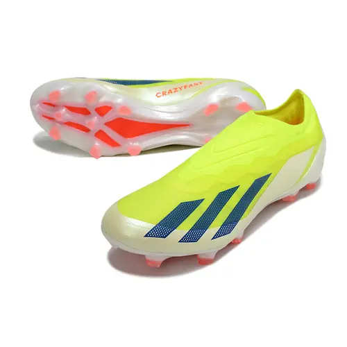 Chuteira Campo Adidas X Crazyfast+ FG Verde e Laranja - Solar Energy