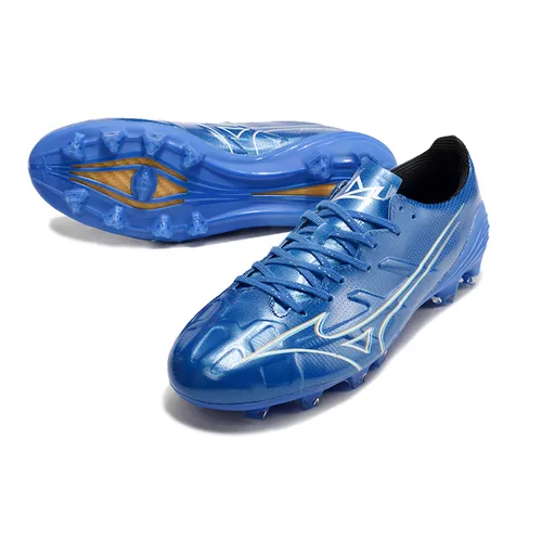 Chuteira Campo Mizuno Alpha FG Azul - Mugen Pack
