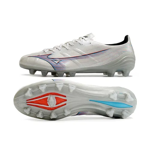 Chuteira Campo Mizuno Alpha FG Branca -  Launch