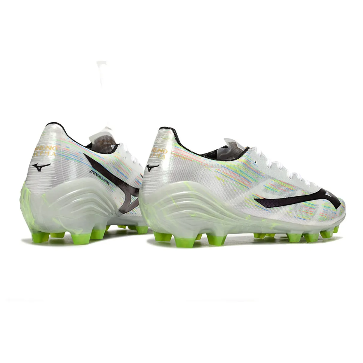 MIZUNO α ll JAPAN 白緑 Chuteira Campo Mizuno Alpha II FG | Leve e Precisa