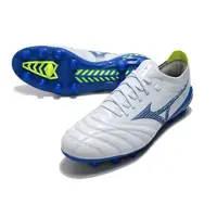 Chuteira Campo Mizuno Morelia Neo 3 FG Branca e Azul - imagem 5