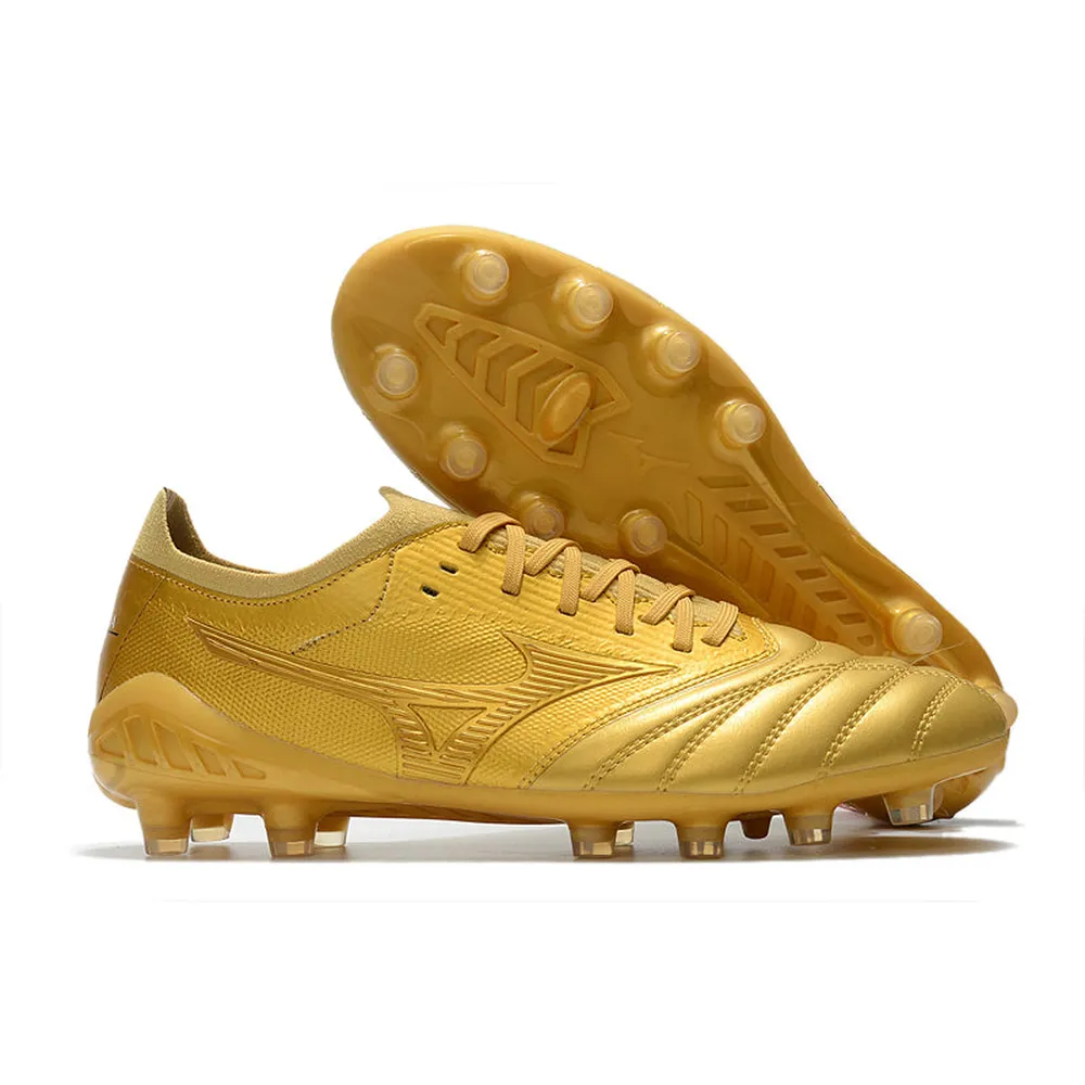 Chuteira Mizuno Morelia Neo 3 FG Dourada | Conforto