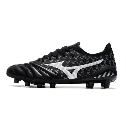 Chuteira Campo Mizuno Morelia Neo 3 FG Preta e Branca