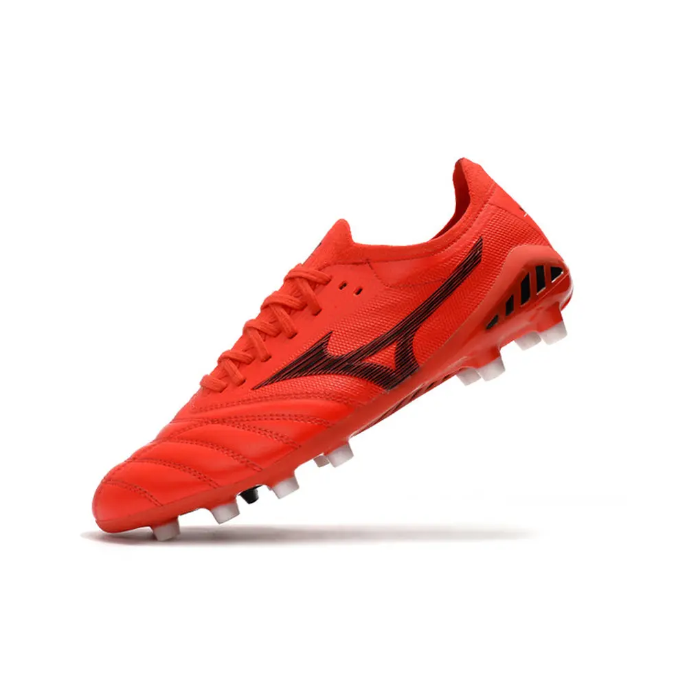 Chuteira Campo Mizuno Morelia Neo 3 FG Vermelha e Preta