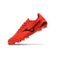 Chuteira Campo Mizuno Morelia Neo 3 FG Vermelha e Preta - imagem 5