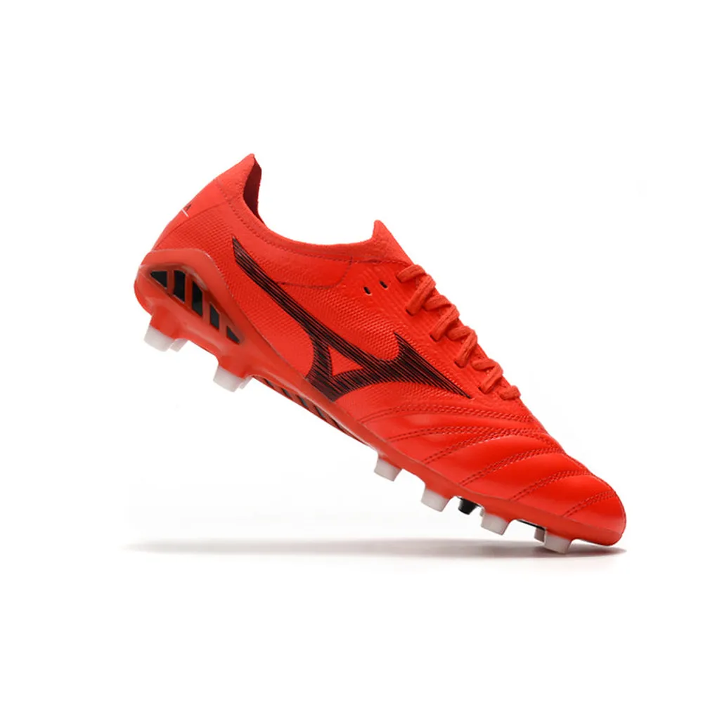 Chuteira Campo Mizuno Morelia Neo 3 FG Vermelha e Preta