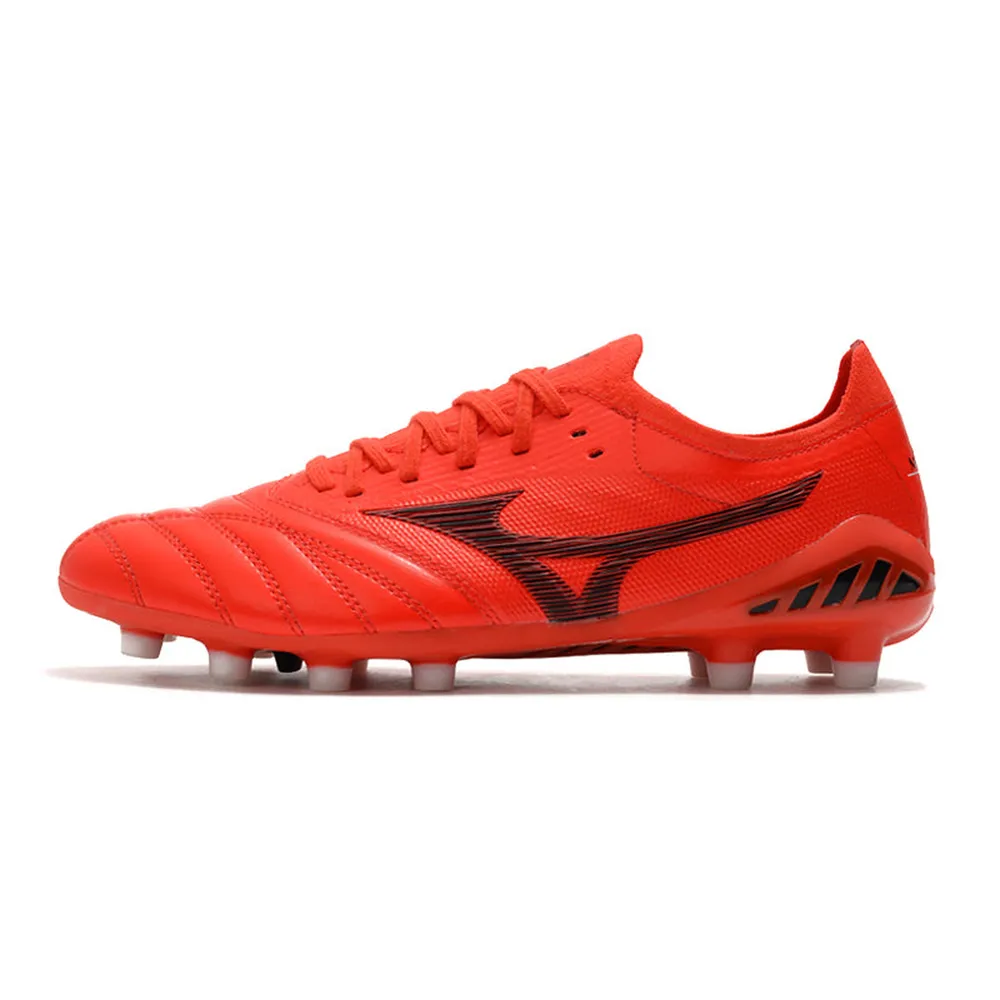 Chuteira Campo Mizuno Morelia Neo 3 FG Vermelha e Preta