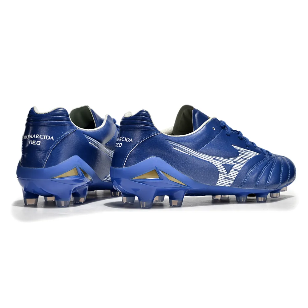 Chuteira Mizuno Morelia Neo 4 Beta FG Azul | Agilidade