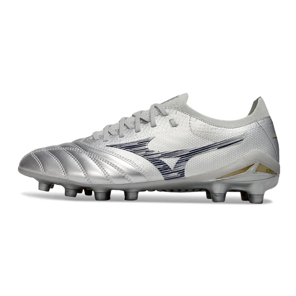 Chuteira Campo Mizuno Morelia Neo 4 Beta FG – Prata