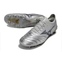 Chuteira Campo Mizuno Morelia Neo 4 Beta FG – Prata - imagem 5