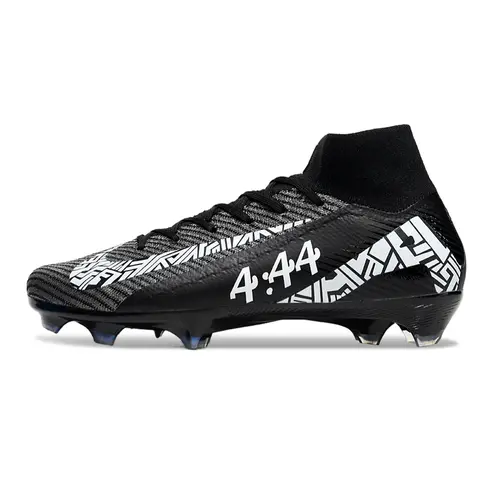 Chuteira Campo Nike Air Zoom Mercurial Superfly 10 Elite FG Preta e Branca