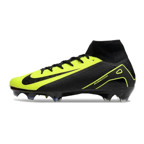 Chuteira Campo Nike Air Zoom Mercurial Superfly 10 Elite FG Preta e Verde