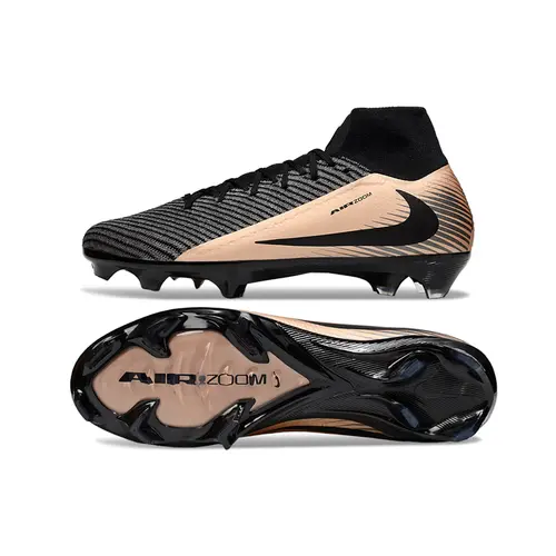 Chuteira Campo Nike Air Zoom Mercurial Superfly 10 Elite FG Preto e Cobre