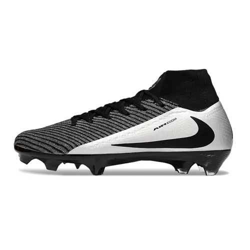 Chuteira Campo Nike Air Zoom Mercurial Superfly 10 Elite FG Preto e Prata