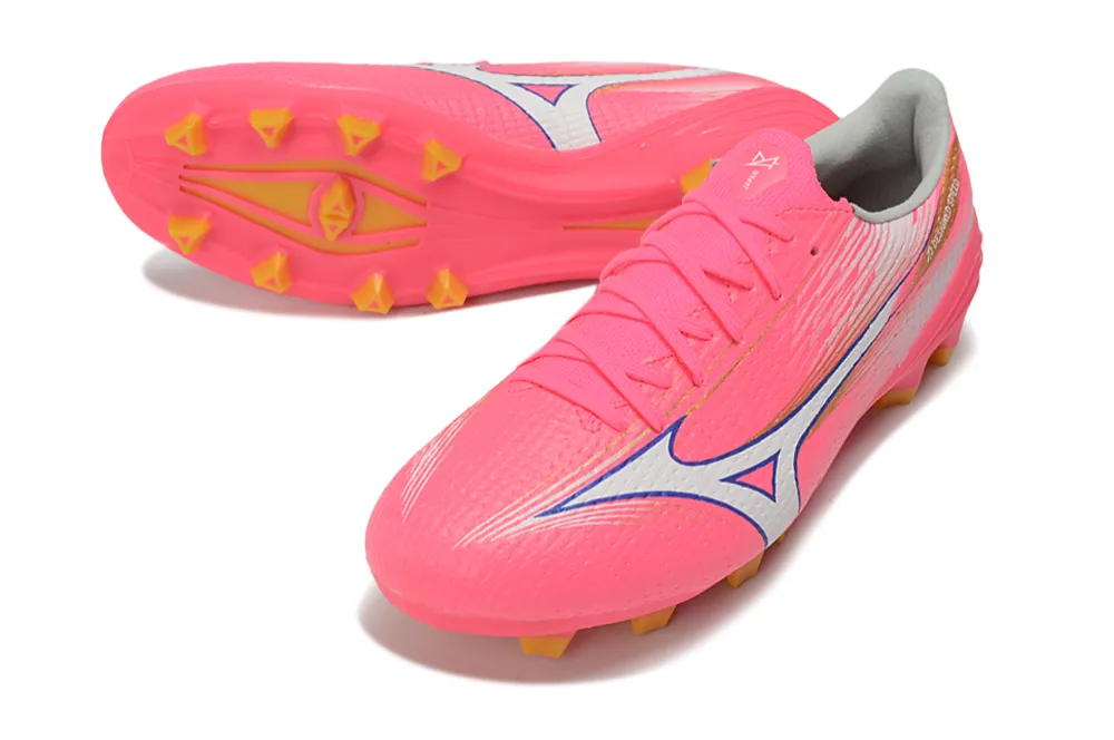 Chuteira Campo Mizuno Alpha III FG Rosa