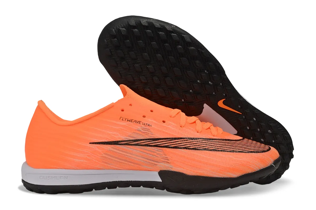 Chuteira Society Nike Air Zoom Mercurial Superfly 11 Elite TF Laranja e Preto