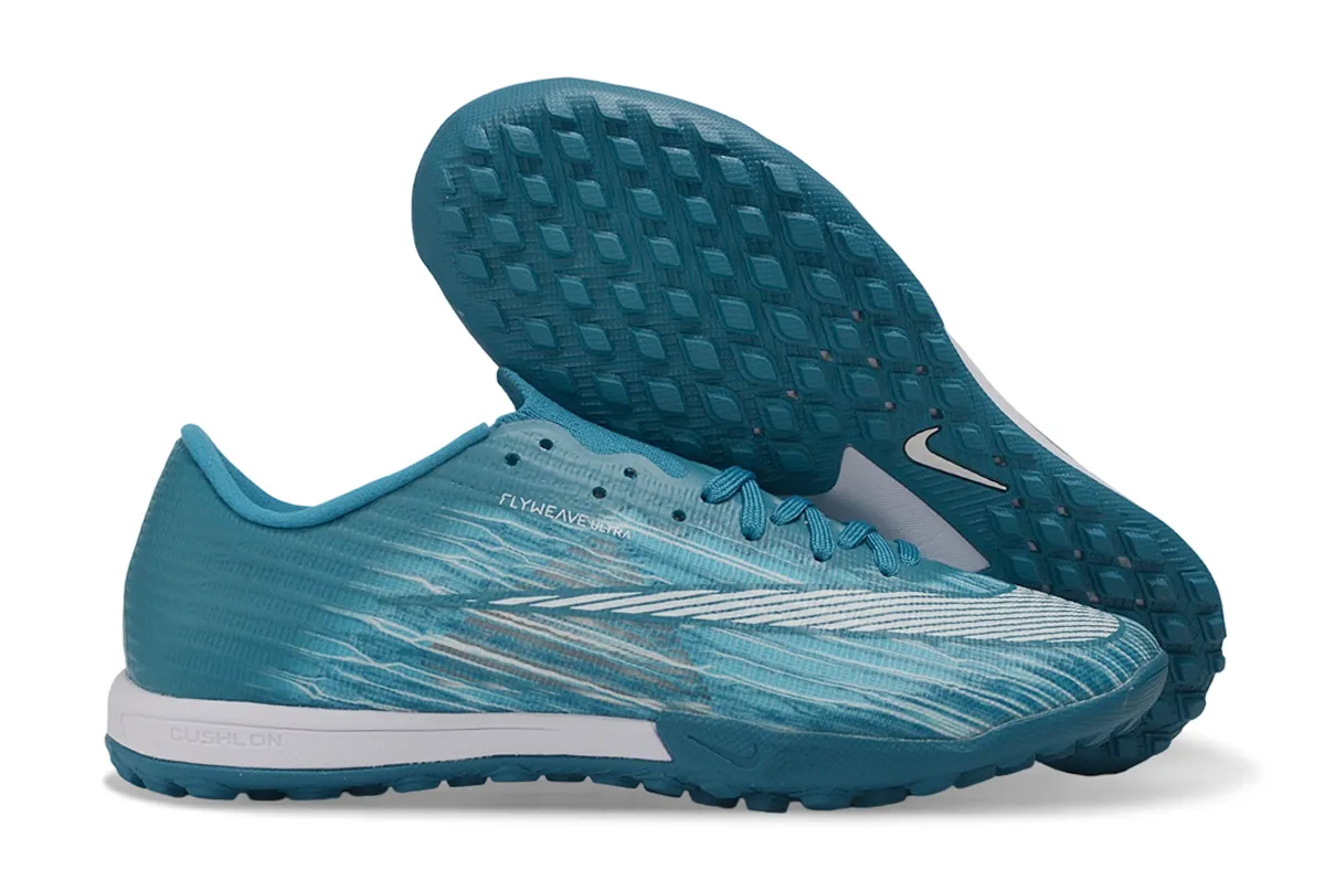 Chuteira Society Nike Air Zoom Mercurial Superfly 11 Elite TF Azul e Branco
