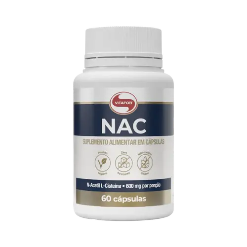 NAC: N-acetil L-cisteína 60 Cápsulas