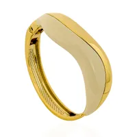 Bracelete Semi Joia Ondulado Max Com Resina - imagem 1