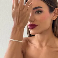 Pulseira Folheada a Ouro 18k e Prata Design Navetes - imagem 1