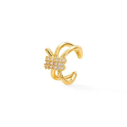 Piercing Folheado a Ouro 18k e Prata Design Nó